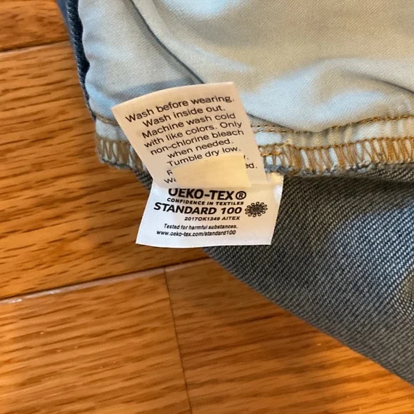 Lauren Conrad Denim Blue Women's Skirt stretchy cowgirl western XL vacation - Picture 9 of 9